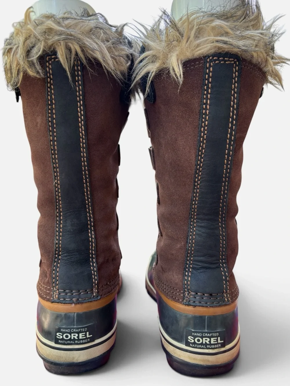Sorel Joan of Arc Tall Winter Snow Boots in Tobacco Brown